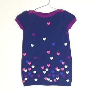 Old Navy Heart Sweater Knit Dress 3-6m